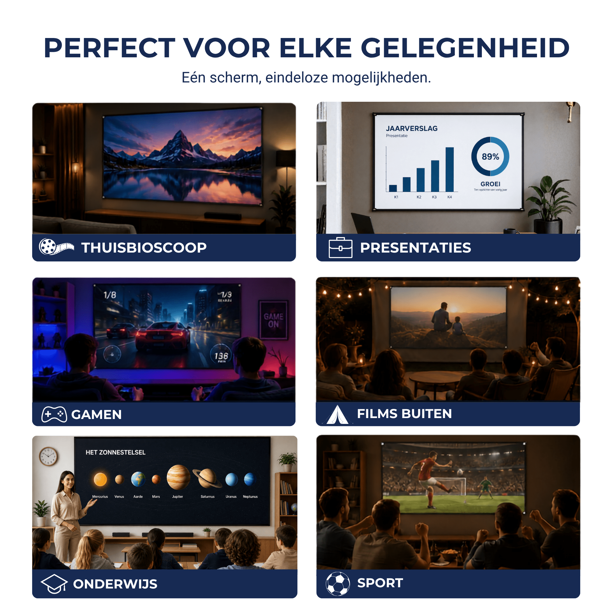 Lumenix Projectiescherm ALR Start 84 inch - Lumenix