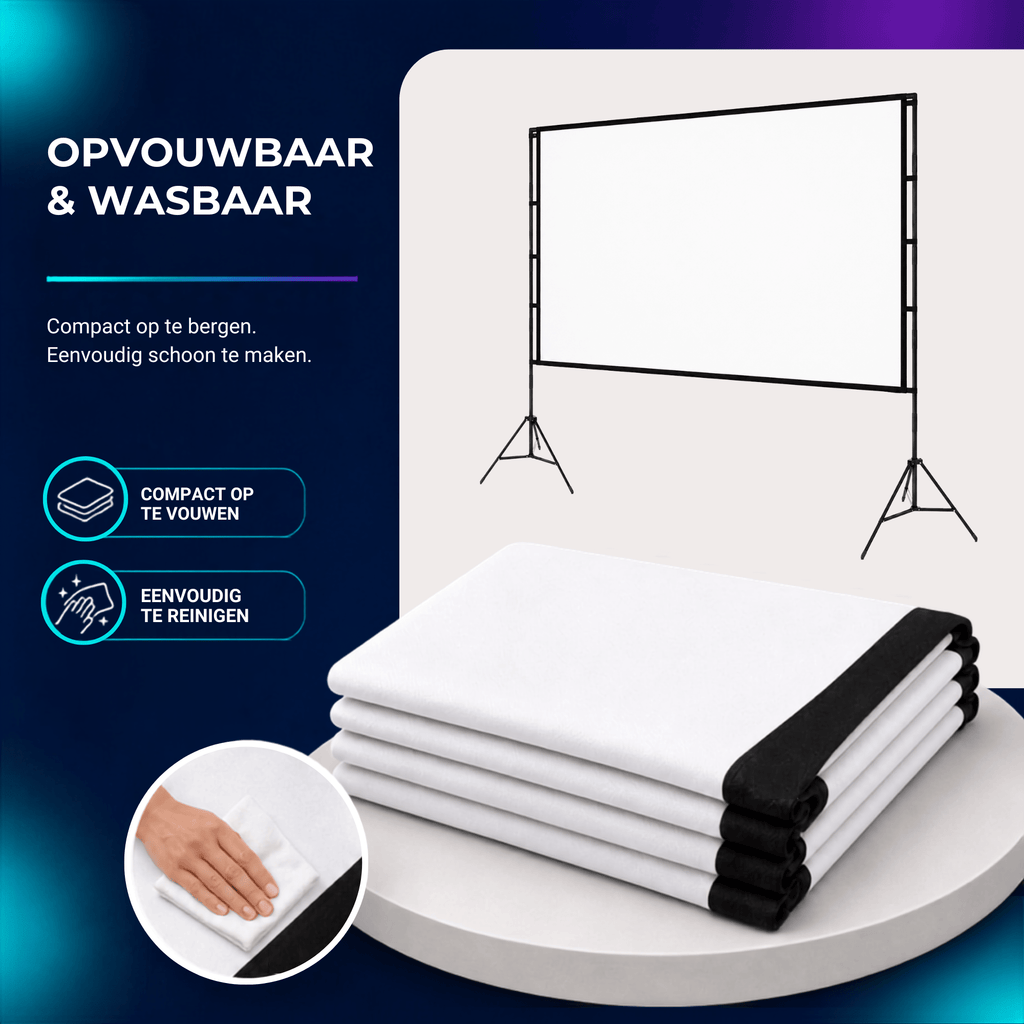 Lumenix Projectiescherm Wit Plus – 100 inch - Lumenix