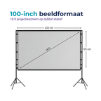 Projectiescherm ALR Plus 100 inch - Lumenix