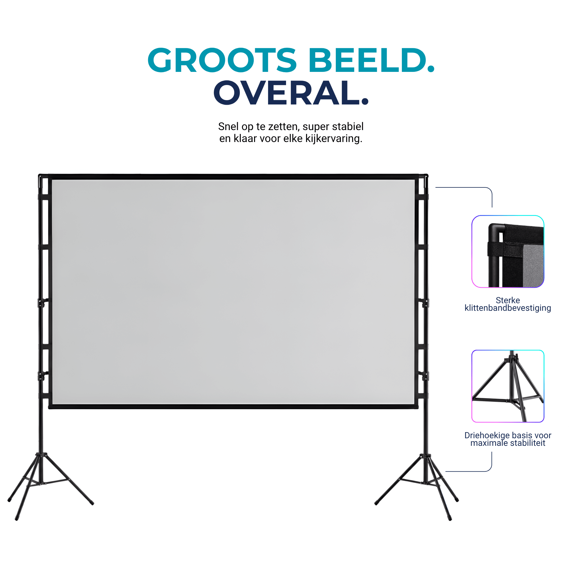 Projectiescherm ALR Plus 100 inch - Lumenix