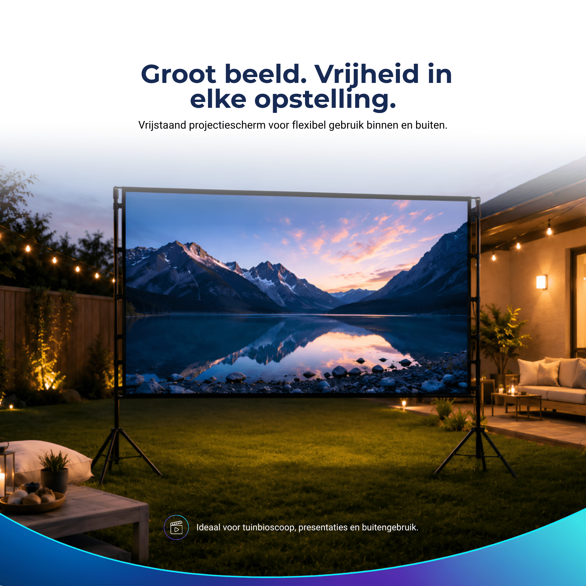 Projectiescherm ALR Plus 100 inch - Lumenix