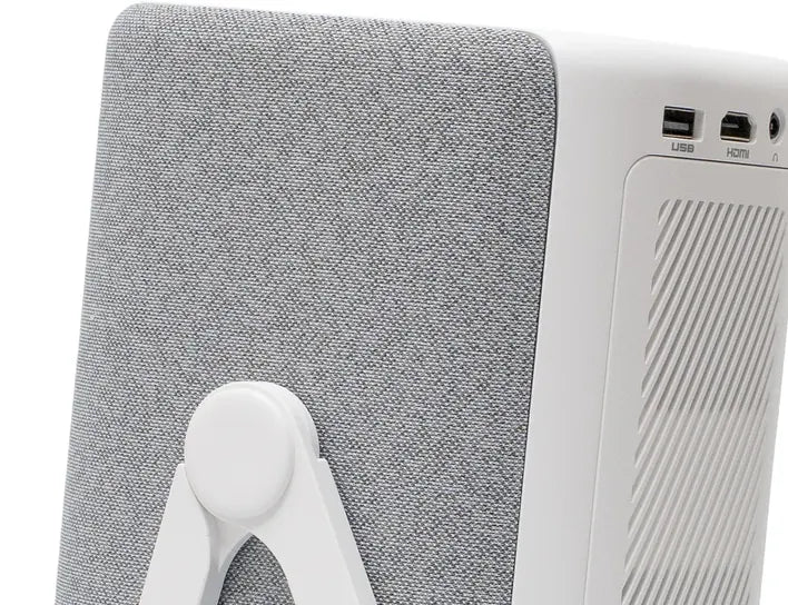 De stoffen behuizing van de Lumenix AIR, van dichtbij