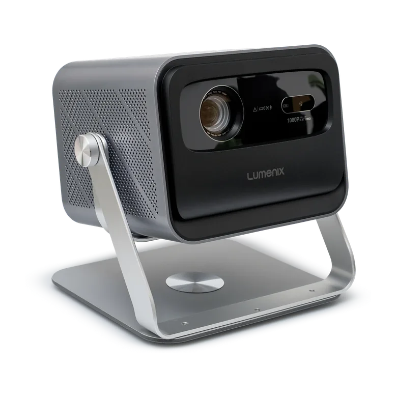 Lumenix VISION op zijn standaard, schuin van de andere kant